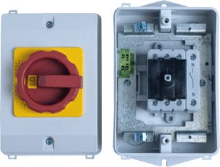 ASN SONTHEIMER RLO16/4PM-D1/Z33-GB/EMC EMC WERKSCHAKELAAR 16A 4 POLIG OPBOUW IP65 