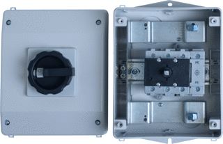 ASN SONTHEIMER RLT63/3PM-D2/Z33-SW/PE/Z103/EMC EMC WERKSCHAKELAAR 63A 3 POLIG OPBOUW IP65 