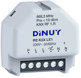 DINUY KNX DIMMER 230V VOOR LED EN RLC BELASTINGEN MAX.250W 