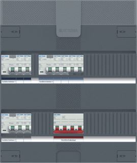 ATTEMA INSTALLATIEKAST 3-FASE 6 GROEPEN 3 ALS HS 40A 4P 36-MOD 1F-KOOK IP20 HXBXD 390X330X110MM 