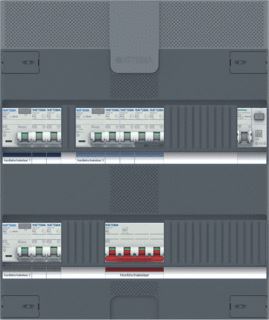 ATTEMA INSTALLATIEKAST 3-FASE 6 GROEPEN 3 ALS HS 40A 4P 36-MOD 1F-KOOK IP20 HXBXD 390X330X110MM 