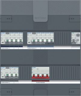 ATTEMA INSTALLATIEKAST 3-FASE 7 GROEPEN 3 ALS HS 40A 4P 36-MOD 1F-KOOK IP20 HXBXD 390X330X110MM 