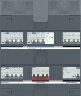 ATTEMA INSTALLATIEKAST 3-FASE 8 GROEPEN 4 ALS HS 40A 4P 36-MOD 3F-KOOK BELTRAFO IP20 HXBXD 390X330X110MM 