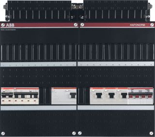 ABB INSTALLATIEKAST PV 3-FASE 1 HS 40A 4P 1 ALS 63A 4P 30MA 3 ALS 63A 2P 30MA 1 AARDLEK AUT