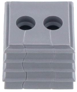 CONTACLIP KABELDOORVOER SMALL VOOR KDS-DE 2X5-6MM BREED IP66 UL 94 V-0 TPE 40GRADEN C+90GRADEN C GRADEN GRIJS