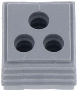 CONTACLIP KABELDOORVOER SMALL VOOR KDS-DE 3X5-6MM BREED IP66 UL 94 V-0 TPE 40GRADEN C+90GRADEN C GRADEN GRIJS