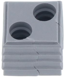 CONTACLIP KABELDOORVOER SMALL VOOR KDS-DE 2X8MM BREED IP66 UL 94 V-0 TPE 40GRADEN C+90GRADEN C GRADEN GRIJS