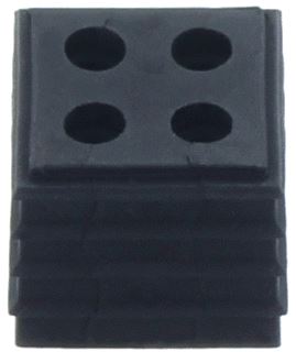 CONTACLIP KABELDOORVOER SMALL VOOR KDS-DE 4X5MM BREED IP66 UL 94 V-0 TPE 40GRADEN C+120GRADEN C GRADEN ZWART