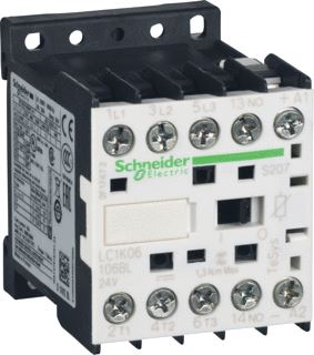 SCHNEIDER ELECTRIC TESYS K CONTACTOR 3P 9A (1NO) AC-3 <440V 24V DC LAGE SPOEL