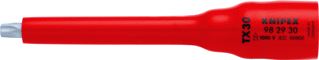 KNIPEX DOP VOOR TORXSCHROEVEN AANSLUITMAAT 3/8 DIAMETER 23MM UITVOERING VOOR INWENDIGE TORX SCHRO GROOTTE (TX) 30 TOTALE LENGTE 123MM