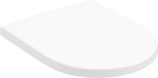 VILLEROY & BOCH SUBWAY 3.0 CLOSETZITTING OVAAL ROESTVRIJ STAAL SCHARNIEREN. STONE WHITE CERAMICPLUS 