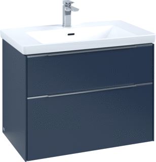 VILLEROY & BOCH WASTAFELONDERKAST SUBWAY 3.0 MET LED-VERLICHTING 77,2X47,8X57,6CM MARINE BLUE/ALUMINIUM