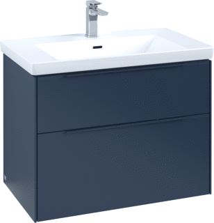 VILLEROY & BOCH SUBWAY 3.0 WASTAFELONDERKAST MET VERLICHTING 2 UITTREKLADEN 772 X 576 X 478 MM MARINE BLUE