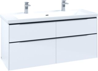 VILLEROY & BOCH SUBWAY 3.0 WASTAFELONDERKAST MET VERLICHTING 4 UITTREKLADEN 1272 X 576 X 478 MM BRILLIANT WHITE