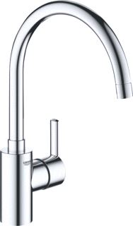 GROHE FEEL KEUKENMENGKRAAN BLAD/KRAANGAT EENGREEPS 354MM HOOGTE 224MM UITLOOP HOOG DRAAIBAAR CHROOM 