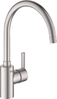 GROHE FEEL KEUKENMENGKRAAN EENGREEPS 354MM HOOGTE 225MM HOOGTE KRAANMOND 224MM VOORSPRONG UITLOOP HOOG DRAAIBAAR SUPERSTEEL 