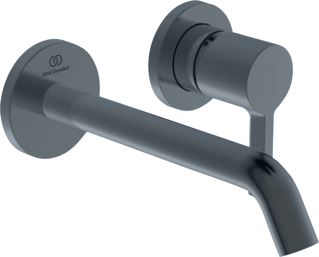 IDEAL STANDARD JOY OPBOUWDEEL 2-GATS WASTAFELMENGKRAAN (WAND) EXCLUSIEF INBOUWDEEL MAGNETIC GREY 