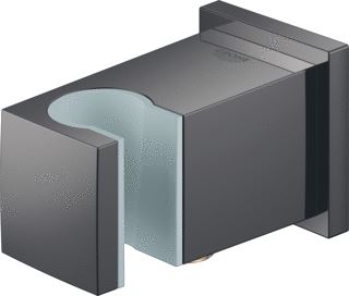 GROHE EUPHORIA CUBE WANDAANSLUITBOCHT MET WANDHOUDER HARD GRAPHITE 