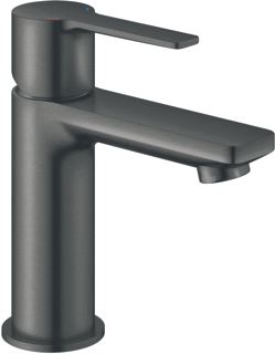 GROHE LINEARE 1-GATS WASTAFELKRAAN XS-SIZE MET GLADDE BODY MET 28MM CARTOUCHE MET TEMP.BEGRENZER BRUSHED HARD GRAPHITE 