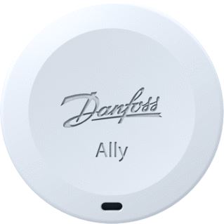 DANFOSS ALLY RUIMTESENSOR OPEN ZIGBEE COMMUNICATIE MET ALLY GATEWAY OF ANDERE SMART HOME SYSTEMEN 