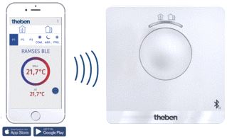 THEBEN RAMSES 812 BLE DIGITALE KLOKTHERMOSTAAT VOOR TIJDAFHANKELIJKE BEWAKING EN REGELING VAN DE RUIMTETEMPERATUUR