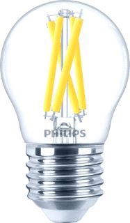 PHILIPS LED-LAMP PEER E27 3W 470LM 2200-2700K CRI90 HELDER DIMBAAR WIT IP65 DXL 45X78MM 