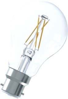 BAILEY LED FILAMENT A60 B22D 240V 4.5W (40W) 470LM 2700K CLEAR DIMMABLE 
