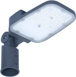 LEDVANCE STRAATVERLICHTING 45W 6075LM 6500K CRI70 ALUMINIUM BEH. GRIJS IP66 LED PAALOPZET 60MM LXBXH 448X172X73MM 