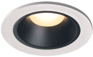 SLV NUMINOS DL S INDOOR LED PLAFONDINBOUWARMATUUR WIT/ZWART 3000K 20° INCL. BLADVEREN