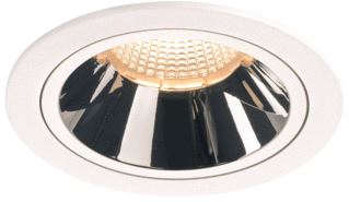SLV NUMINOS DL L INDOOR LED PLAFONDINBOUWLAMP WIT/CHROOM 2700 K 40° 