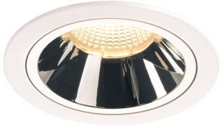 SLV NUMINOS DL L INDOOR LED PLAFONDINBOUWLAMP WIT/CHROOM 3000 K 20° 