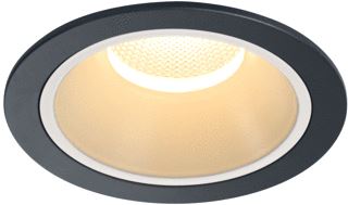 SLV NUMINOS DL XL INDOOR LED PLAFONDINBOUWLAMP ZWART/WIT 3000 K 20° 