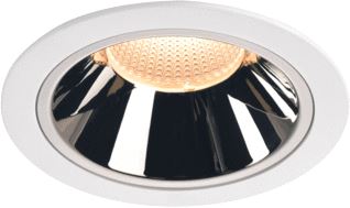 SLV NUMINOS DL XL INDOOR LED PLAFONDINBOUWLAMP WIT/CHROOM 2700 K 20° 