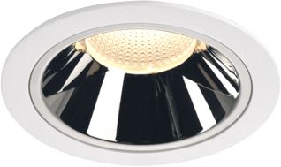 SLV NUMINOS DL XL INDOOR LED PLAFONDINBOUWLAMP WIT/CHROOM 3000 K 55° 