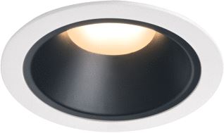 SLV NUMINOS DL XL INDOOR LED PLAFONDINBOUWLAMP WIT/ZWART 2700 K 40° 