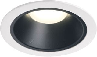 SLV NUMINOS DL XL INDOOR LED PLAFONDINBOUWLAMP WIT/ZWART 4000 K 20° 