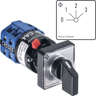 KRAUS & NAIMER STAPPENSCHAKELAAR 10A 1P 45 0-3 CENT