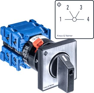 KRAUS & NAIMER STAPPENSCHAKELAAR 1-4 20A 1P 60
