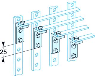 SCHNEIDER ELECTRIC KOPEREN HOEKBEUGELS 250A (1 ST=4)