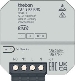 THEBEN KNX 4-VOUDIGE RF TOETSINTERFACE UP KNX DATA SECURE 