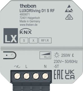 THEBEN LUXORLIVING 1-VOUDIGE RF DIMACTOR INBOUW 