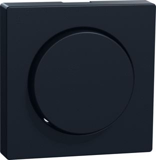 MERTEN M-PURE CENTRAALPLAAT DRAAIKNOP DIMMER KLEM-/SCHROEFBEVESTIGING IP20 MAT ZWART RAL9005