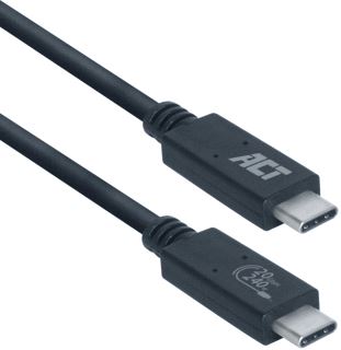 ACT USB4&#174; 40GBPS AANSLUITKABEL C MALE C MALE 0,8 METER USB-IF GECERTIFICEERD 