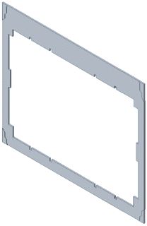 ABB FLENS VOOR 2 X XLP00 VOOR SJ XLP 00 FRONTFRAME F / 2 XLP 00 SJ 