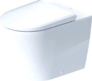 DURAVIT D-NEO STAAND TOILET 580 MM WIT HOOGGLANS DIEPSPOELER RIMLESS 0 L / 4,5 L PK WONDERGLISS 