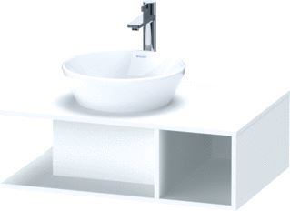 DURAVIT D-NEO WASTAFELONDERBOUWKAST MET 1 OPEN VAK ZIJDELINGS RECHTS 80X55X26CM WIT MAT