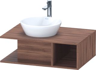 DURAVIT D-NEO WASTAFELONDERBOUWKAST MET 1 OPEN VAK ZIJDELINGS RECHTS 80X55X26CM NOTEN MAT