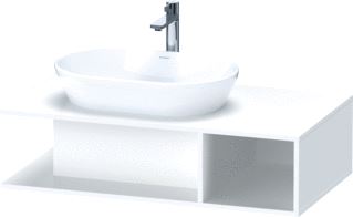 DURAVIT D-NEO WASTAFELONDERBOUWKAST MET 1 OPEN VAK ZIJDELINGS RECHTS 100X55X26CM WIT HOOGGLANS