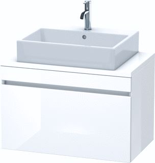 DURAVIT DURASTYLE CONSOLE WASTAFELMEUBEL 800X478 MM KLEUR FRONT: NATUUR EIKEN MAT KLEUR CORPUS: BASALT MAT AANTAL LADEN: 1 