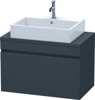 DURAVIT DURASTYLE CONSOLE WASTAFELMEUBEL 800X478 MM KLEUR FRONT: GRAFIET MAT KLEUR CORPUS: GRAFIET MAT AANTAL LADEN: 1 